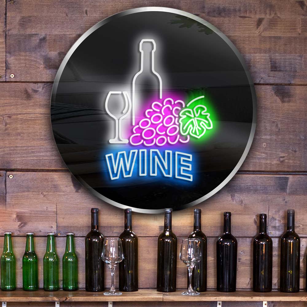 Personalised LED Neon Sign WINE BAR - madaboutneon