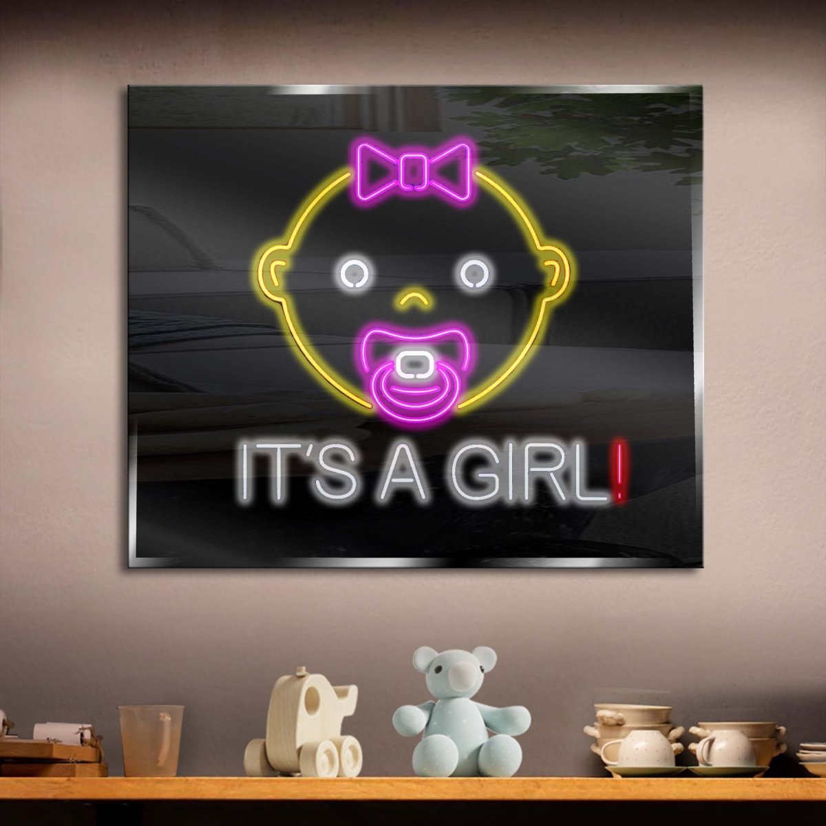Personalized Baby Girl Neon Sign 600mm X 250mm - madaboutneon