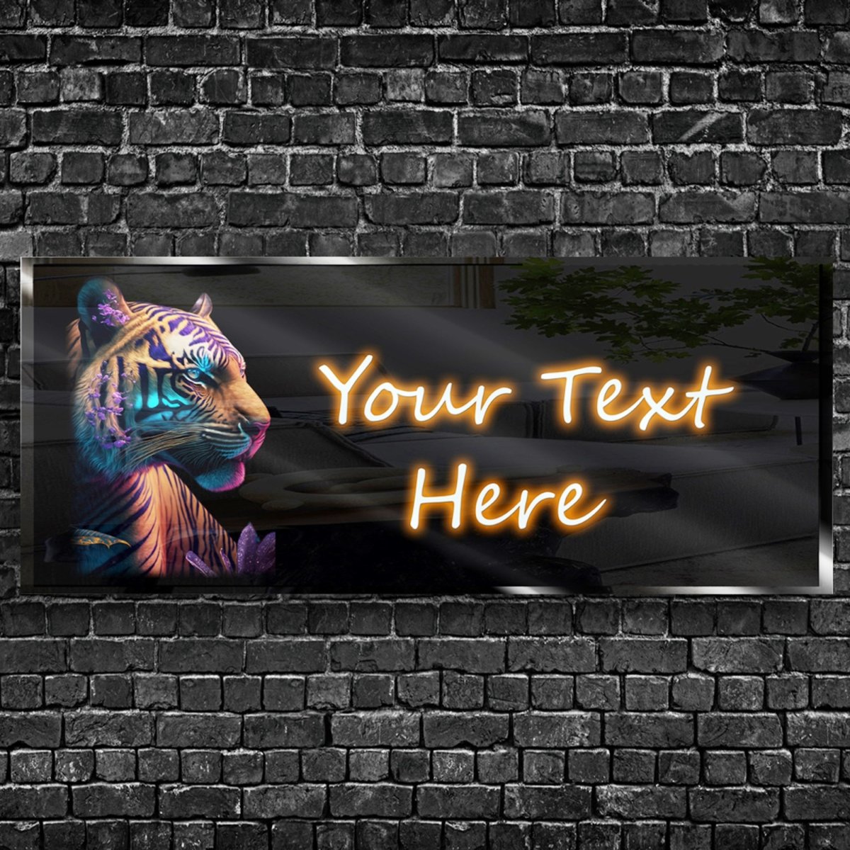 Personalized Beautiful Tiger Neon Sign 600mm X 250mm - madaboutneon