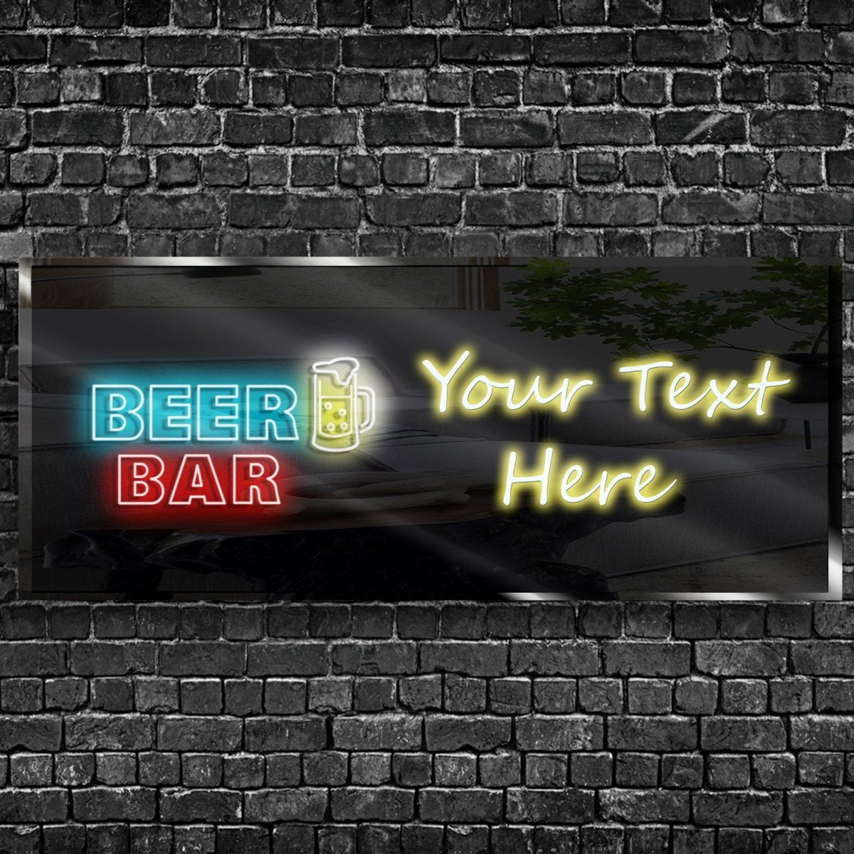 Personalized Beer Bar Neon Sign 600mm X 250mm - madaboutneon