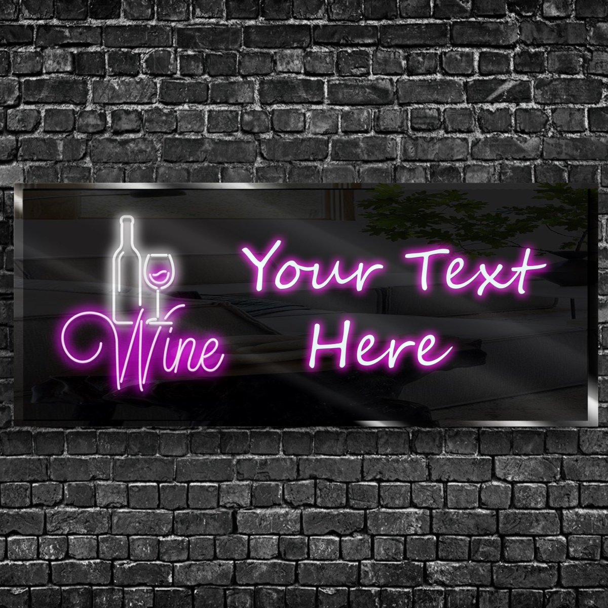 Personalized Bottle Wine Neon Sign 600mm X 250mm - madaboutneon
