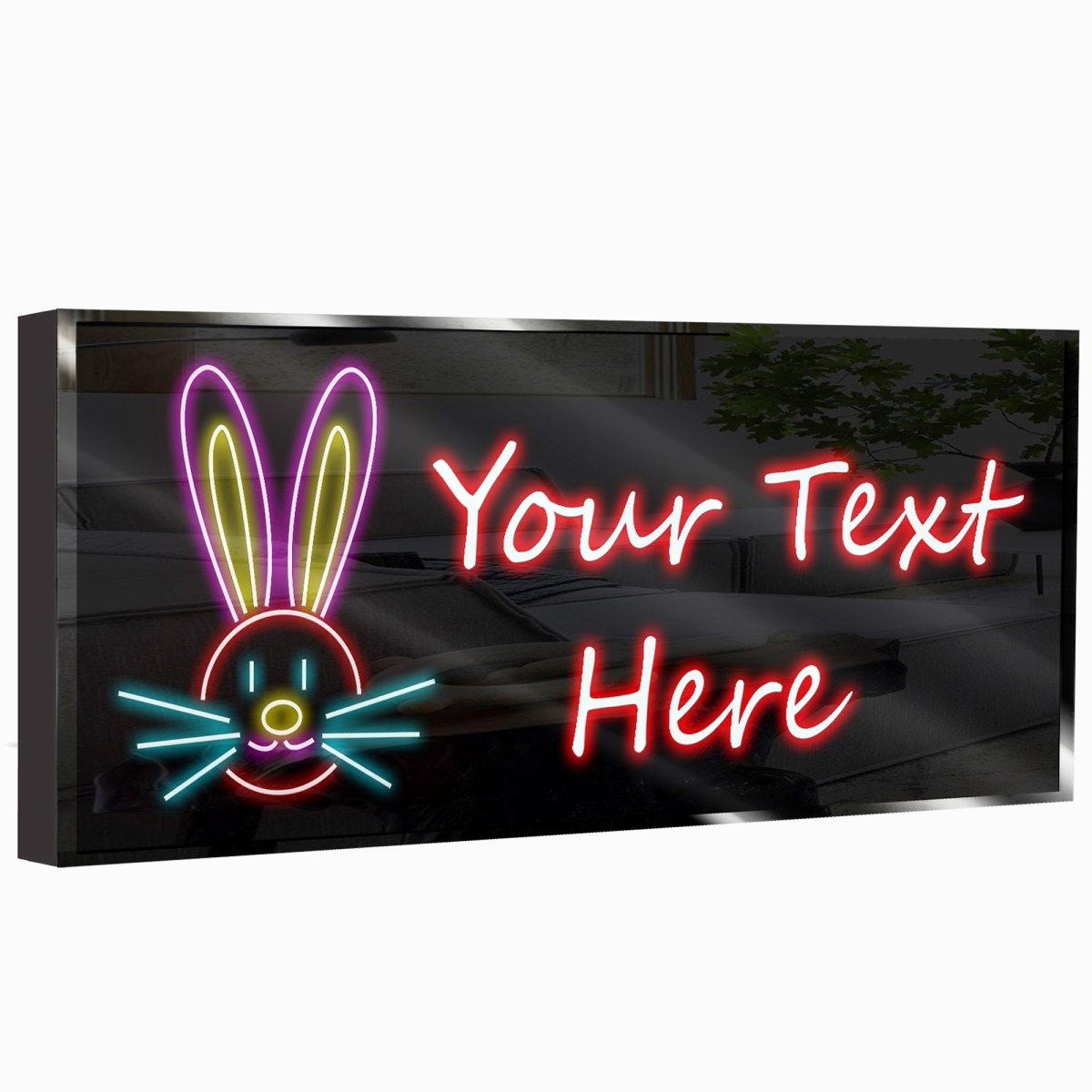 Personalized Bunny Neon Sign 600mm X 250mm - madaboutneon