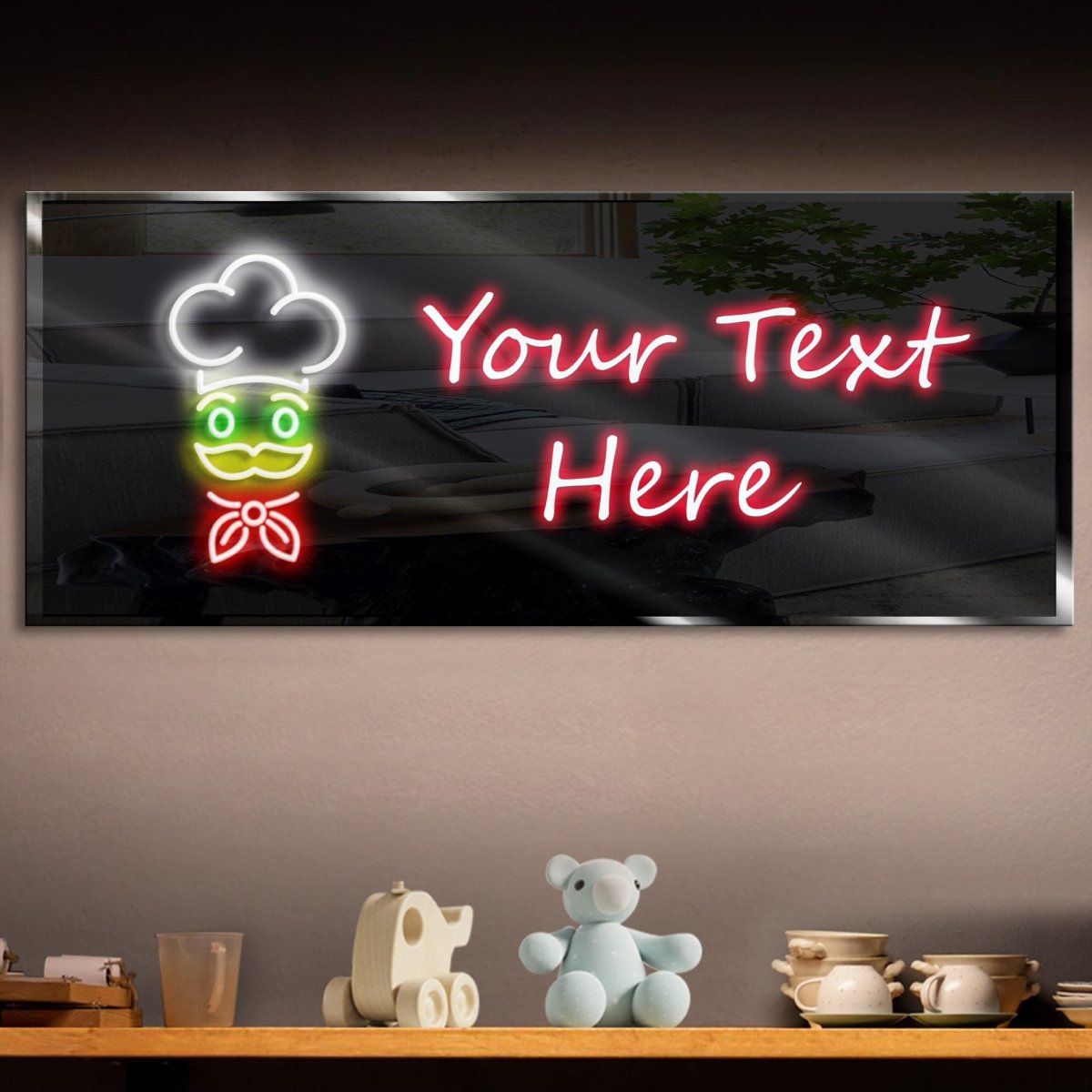 Personalized Chef Neon Sign 600mm X 250mm - madaboutneon