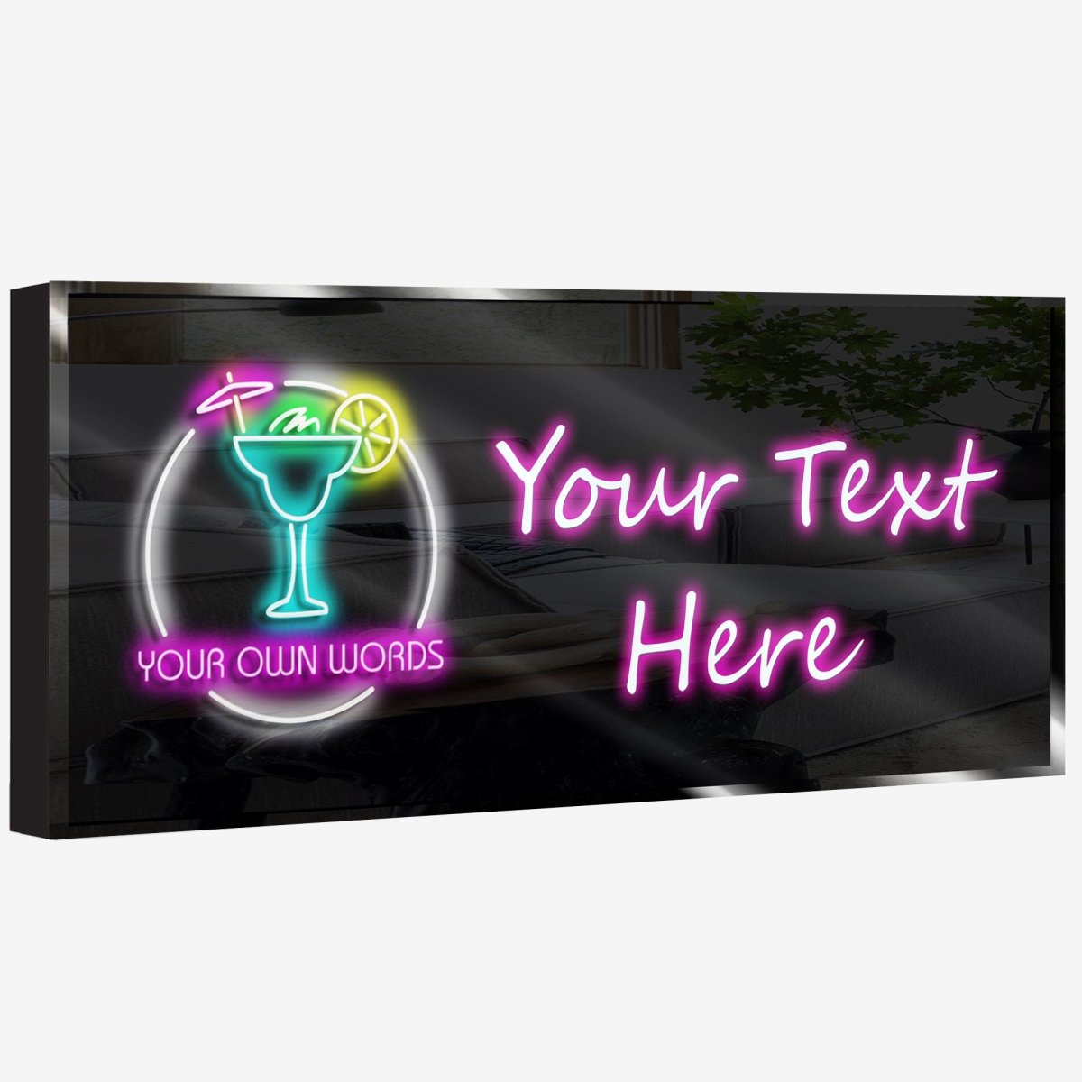 Personalized Cocktails 7 Neon Sign 600mm X 250mm - madaboutneon