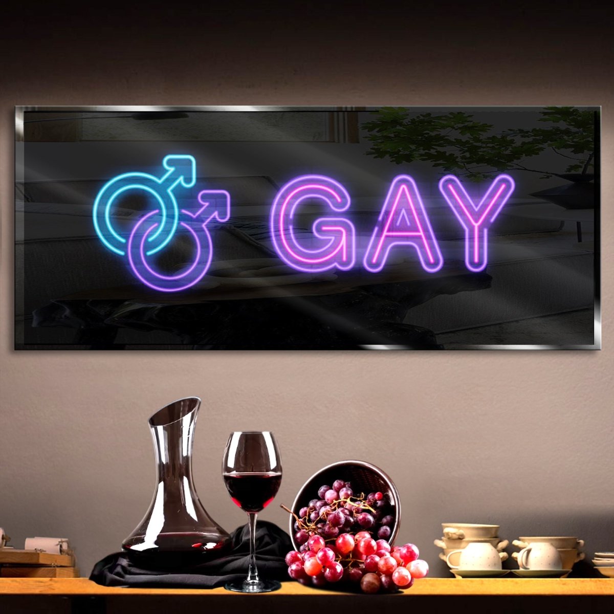 Personalized Gay Neon Sign 600mm X 250mm - madaboutneon