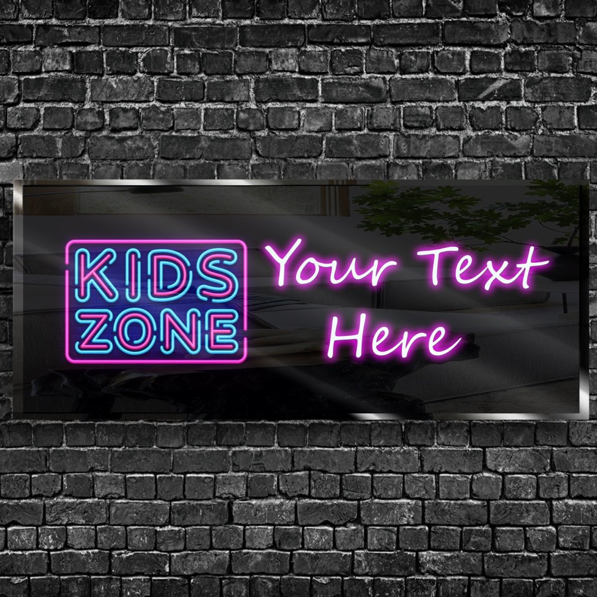 Personalized Kids Zone Neon Sign 600mm X 250mm - madaboutneon