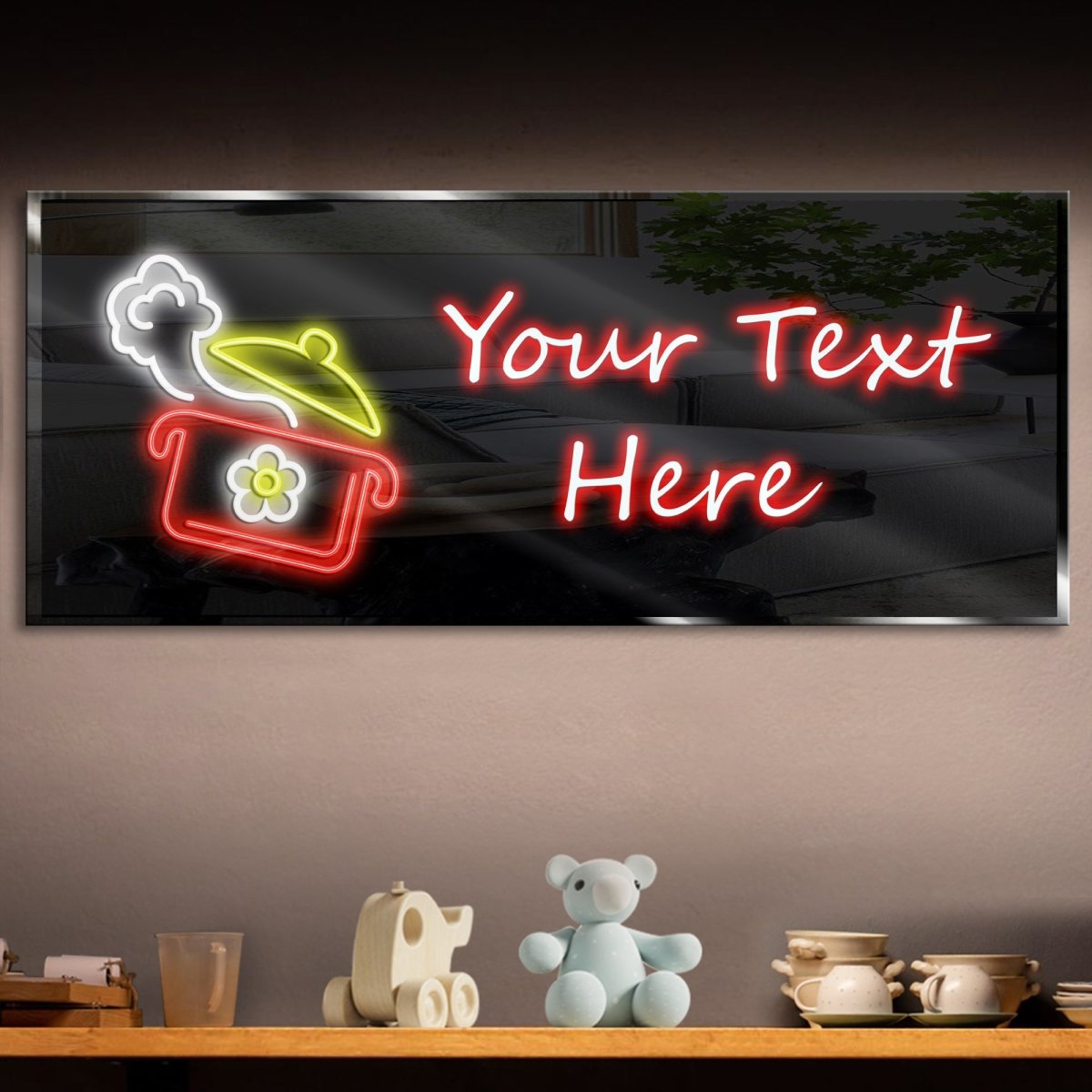 Personalized Kitchen Neon Sign 600mm X 250mm - madaboutneon