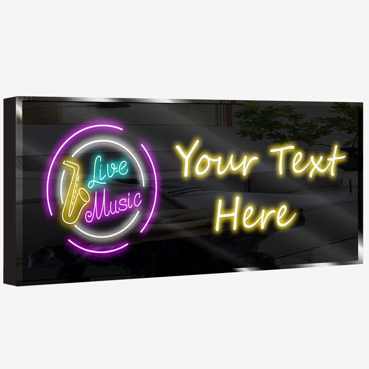 Personalized Live Music 1 Neon Sign 600mm X 250mm - madaboutneon
