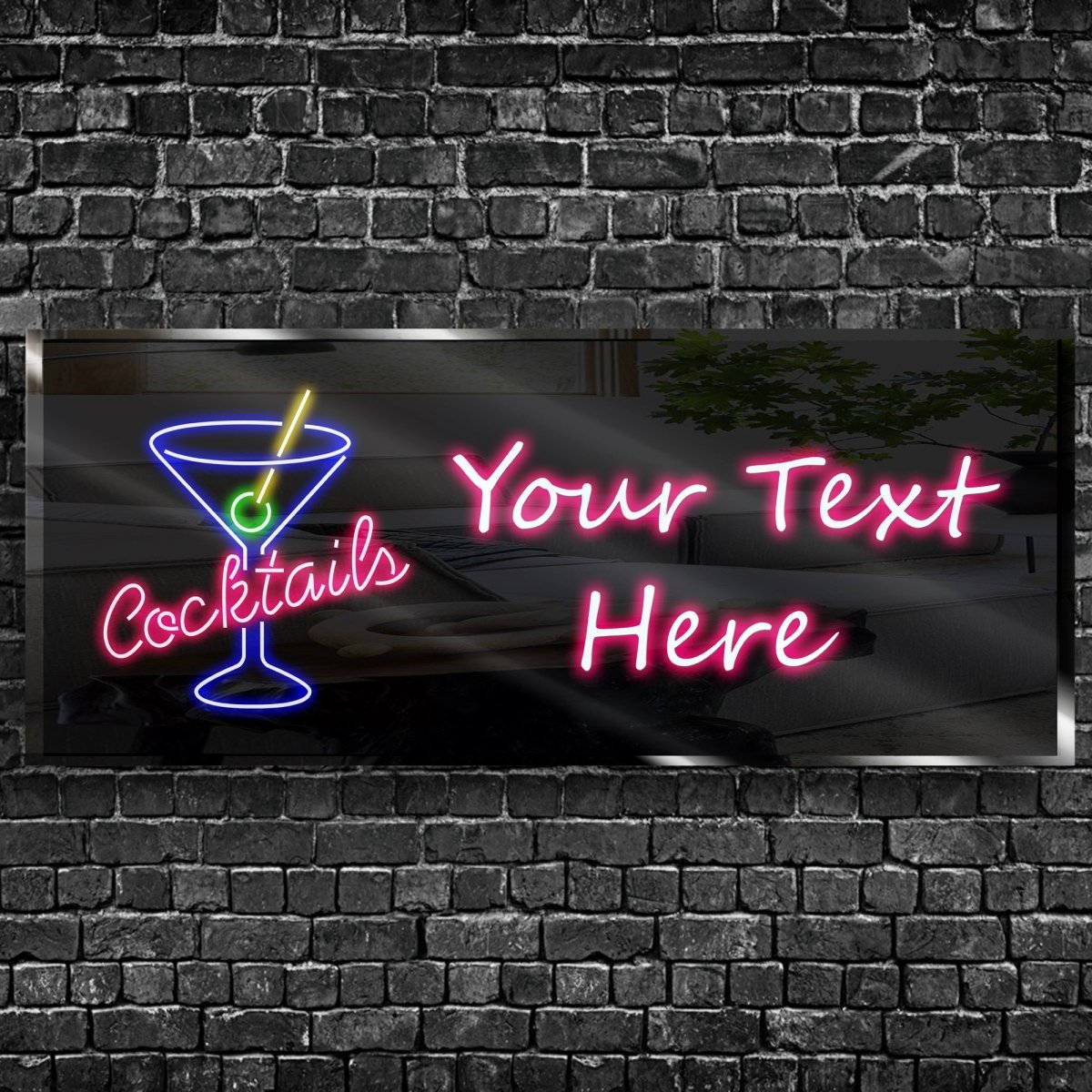 Personalized Margarita Neon Sign 600mm X 250mm - madaboutneon