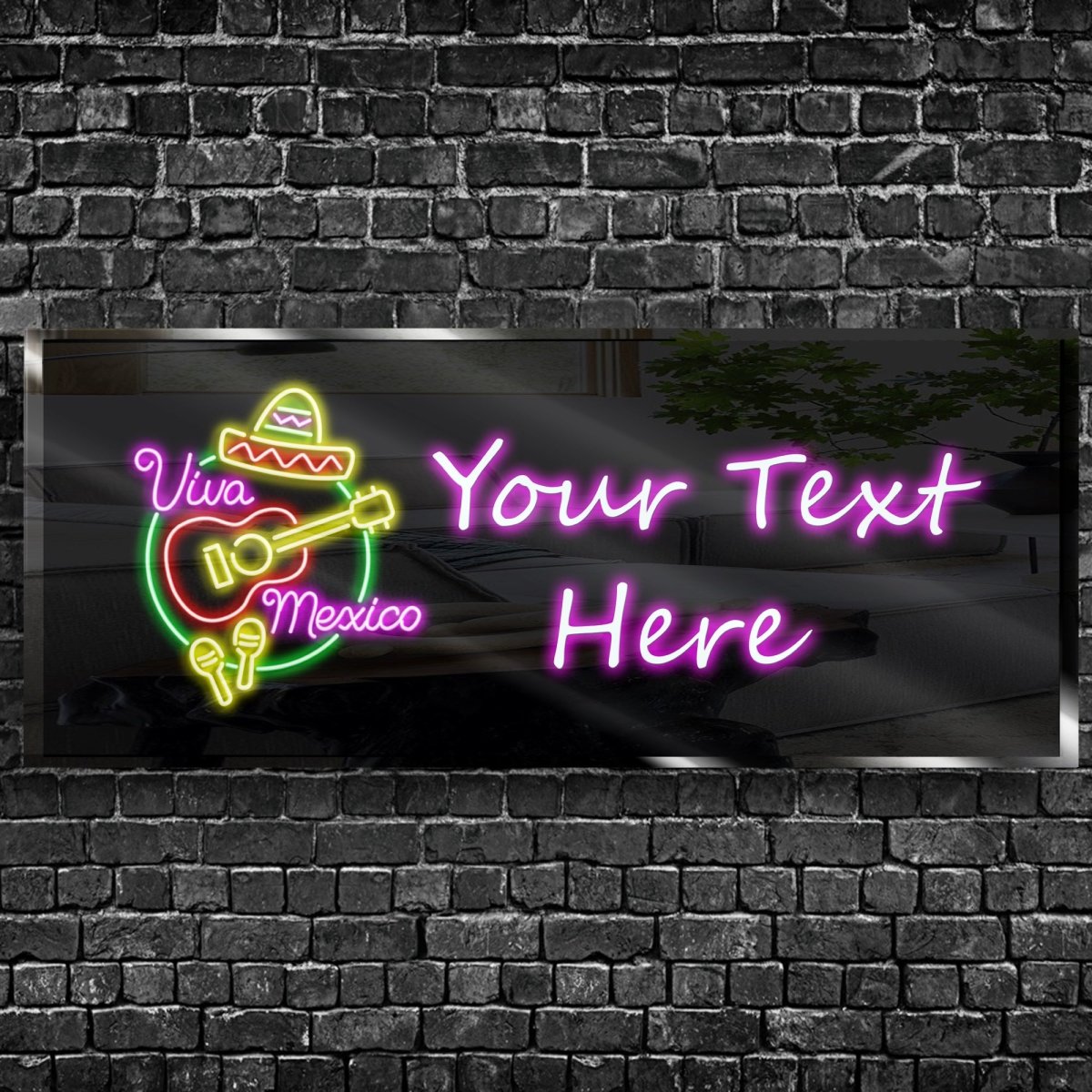 Personalized Mexico Neon Sign 600mm X 250mm - madaboutneon