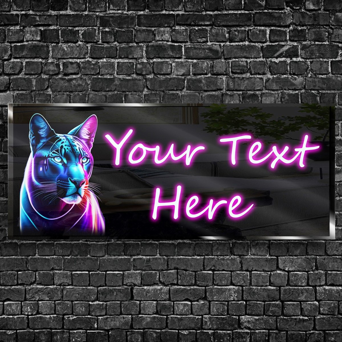 Personalized Neon Panther Neon Sign 600mm X 250mm - madaboutneon