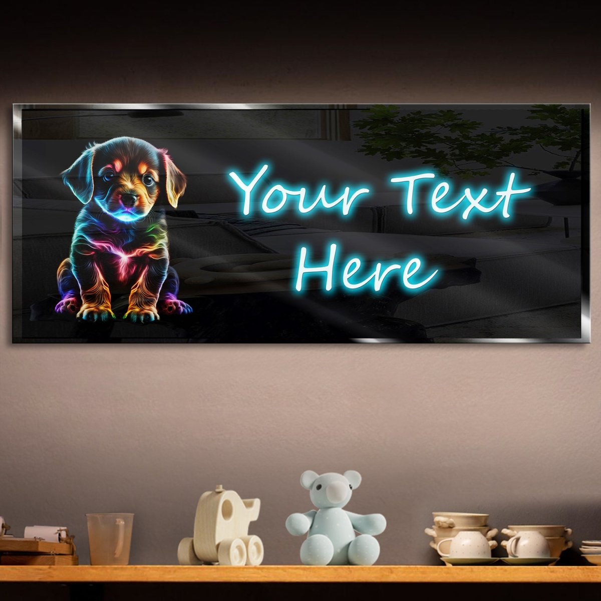 Personalized Neon Puppy Neon Sign 600mm X 250mm - madaboutneon