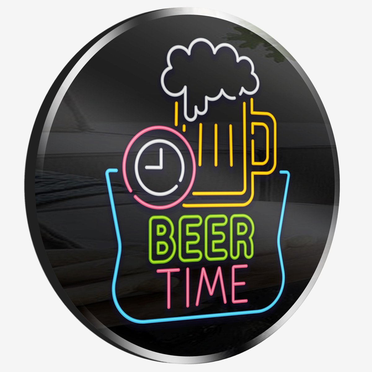 Personalized Neon Sign Beer Time - madaboutneon