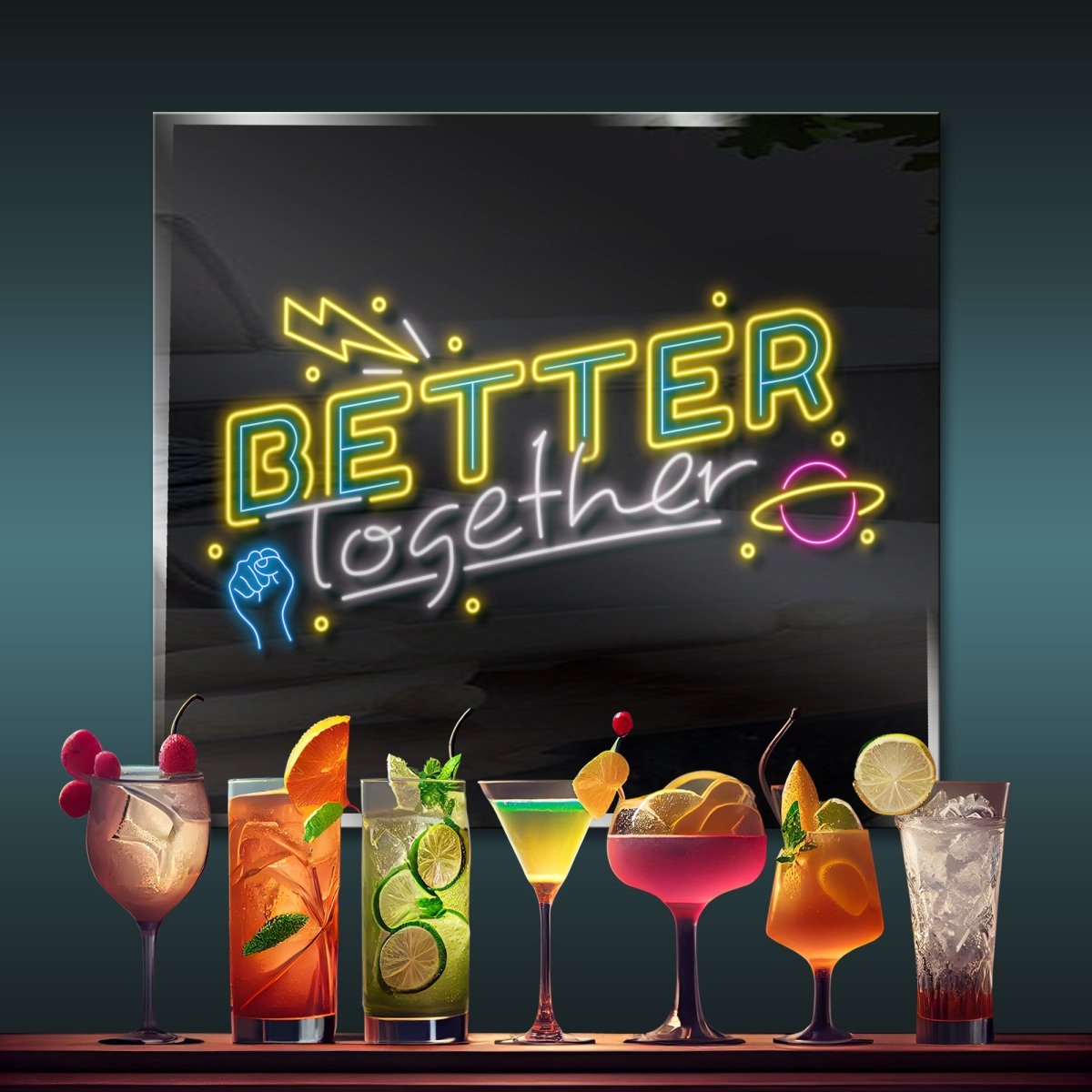 Personalized Neon Sign Better Together - madaboutneon