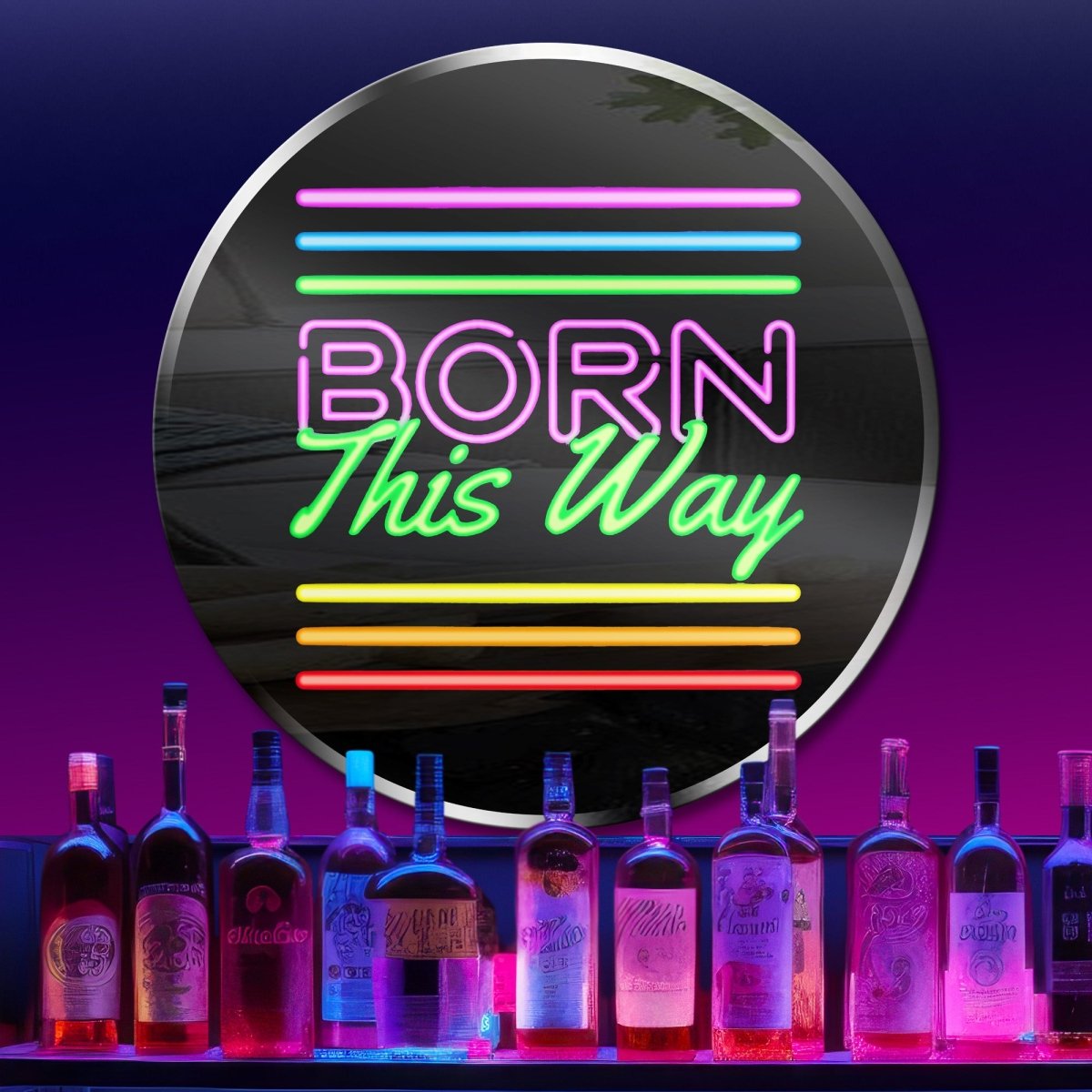 Personalized Neon Sign Born This Way - madaboutneon