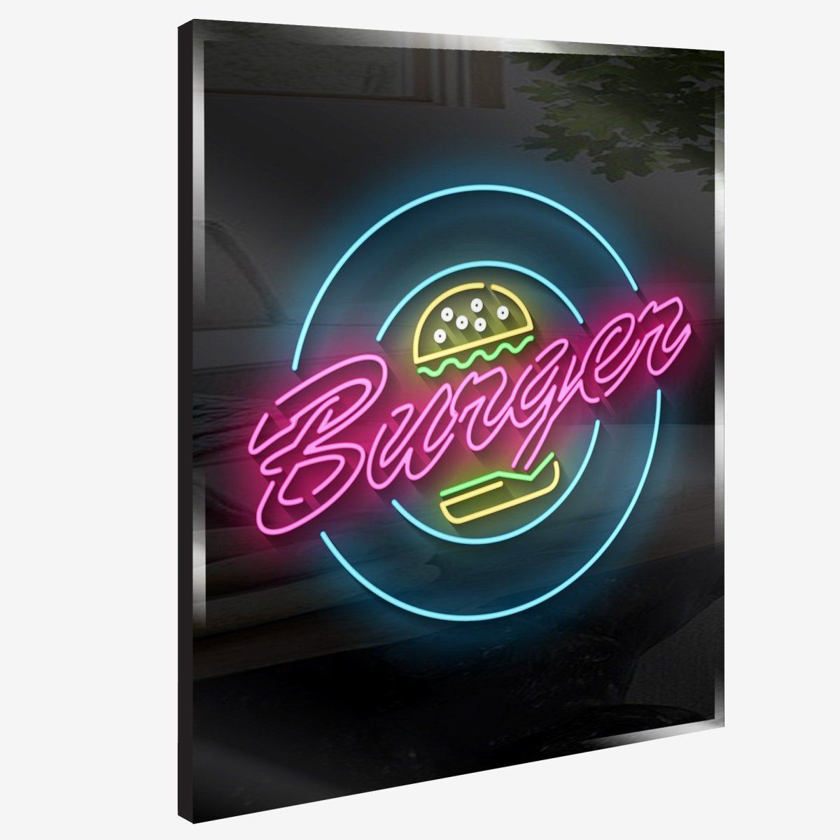 Personalized Neon Sign Burger - madaboutneon