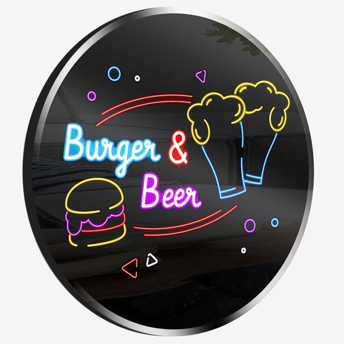 Personalized Neon Sign Burger & Beer - madaboutneon