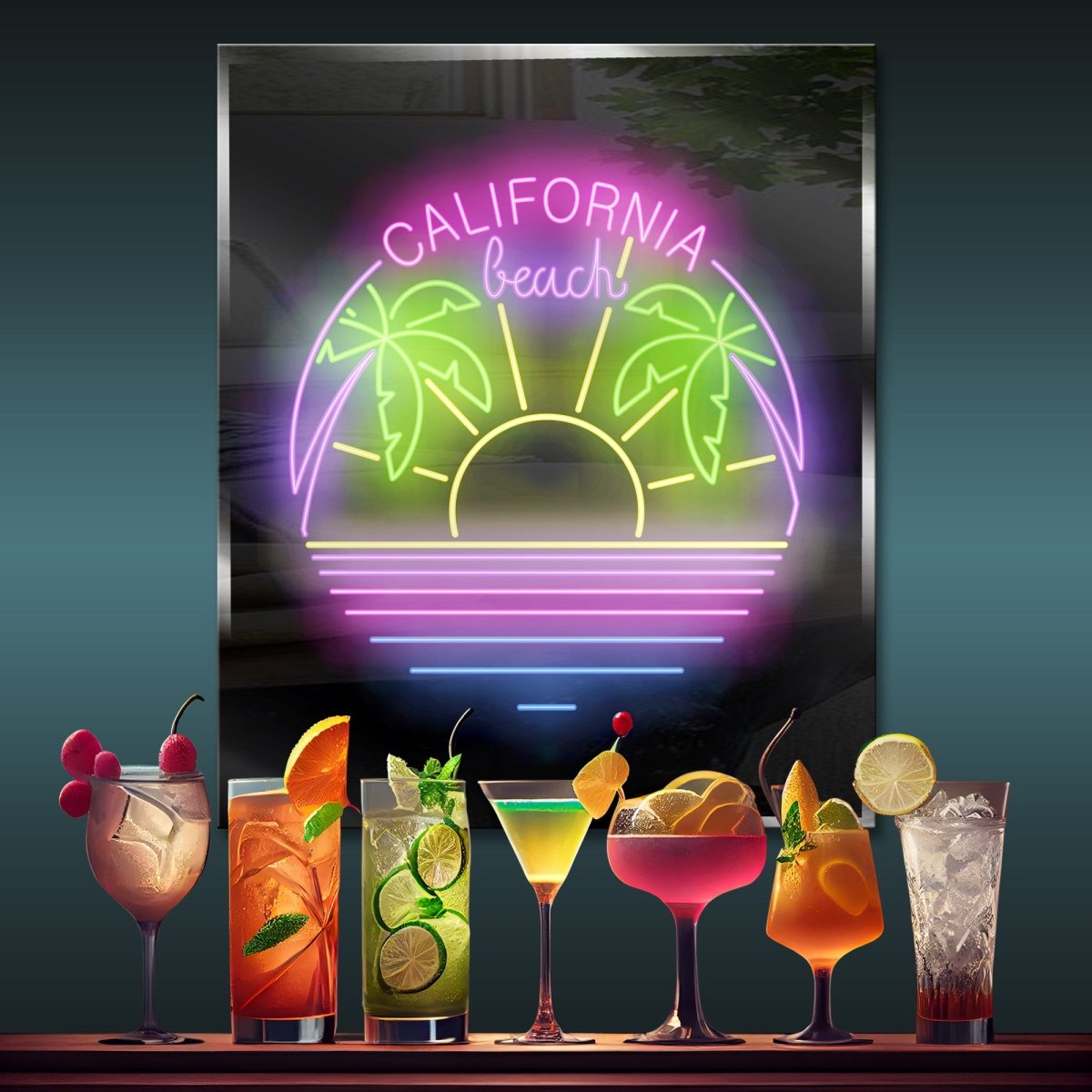 Personalized Neon Sign California Beach - madaboutneon