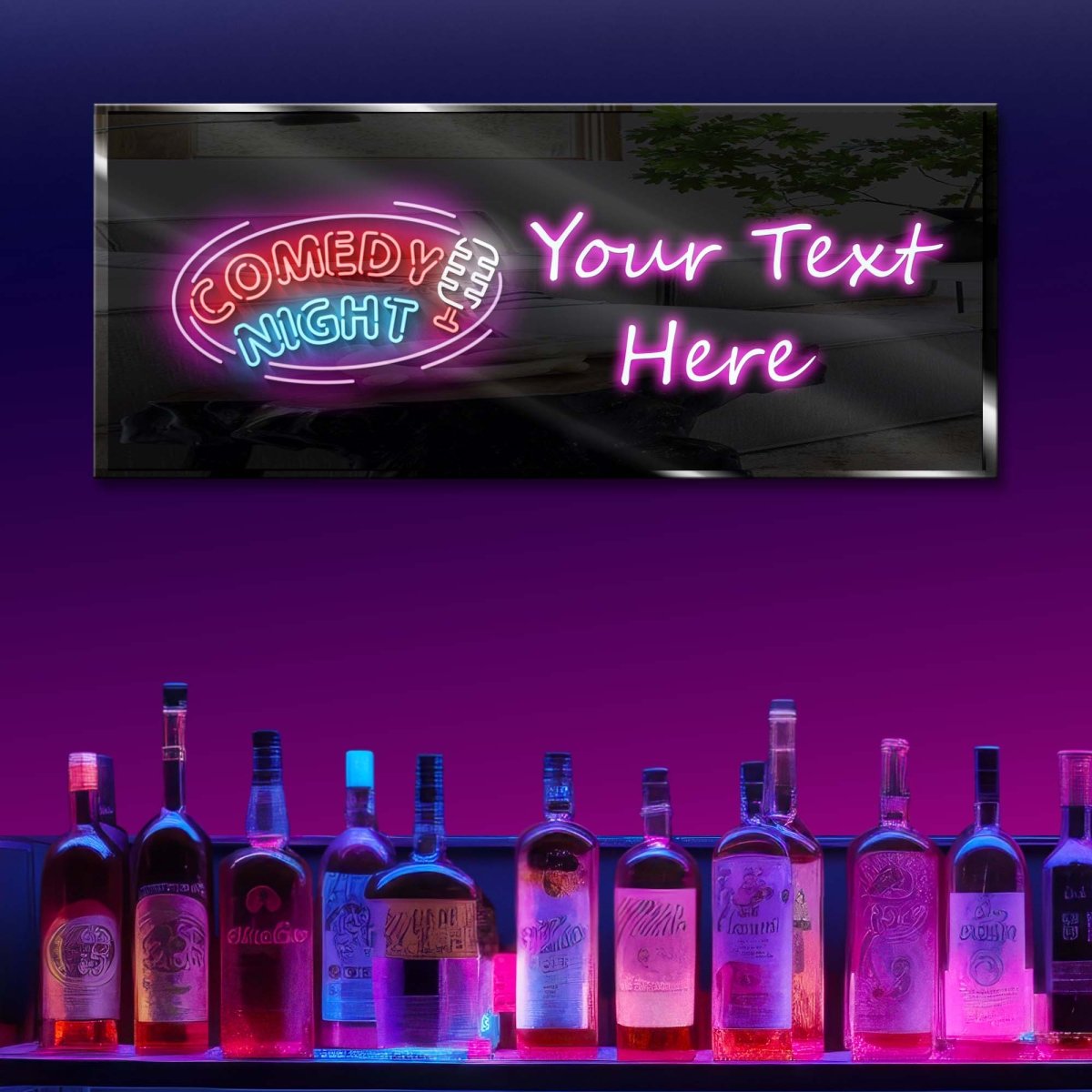 Personalized Neon Sign Comedy Night - madaboutneon