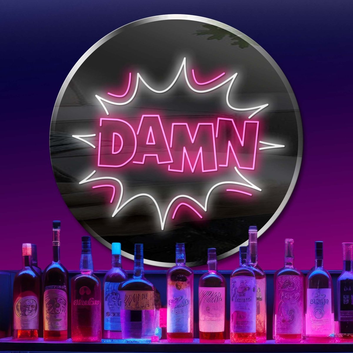 Personalized Neon Sign Damn - madaboutneon