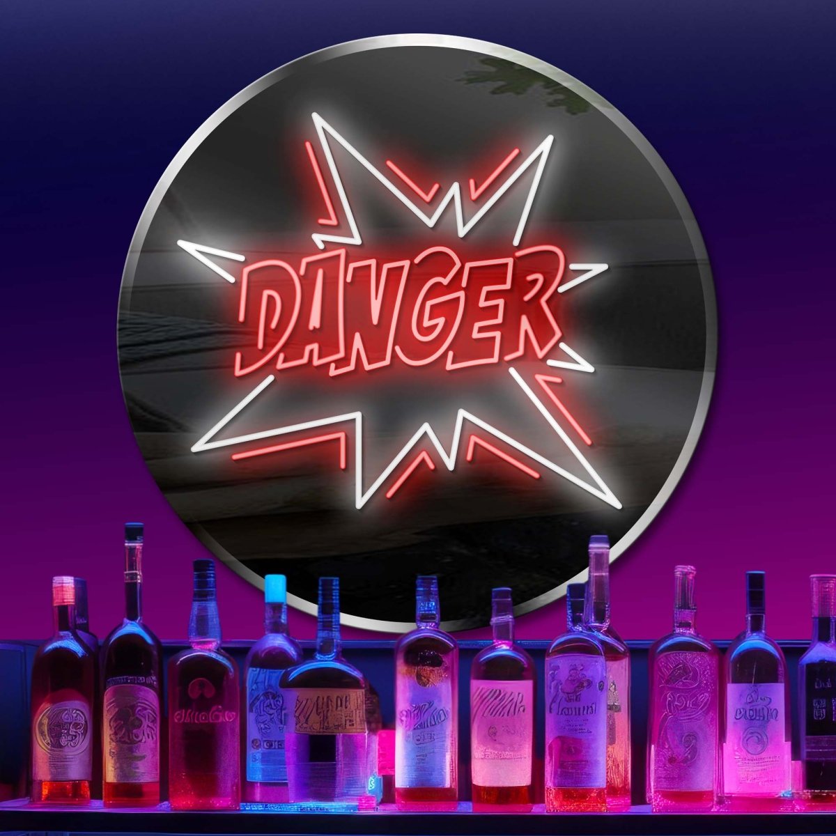 Personalized Neon Sign Danger - madaboutneon