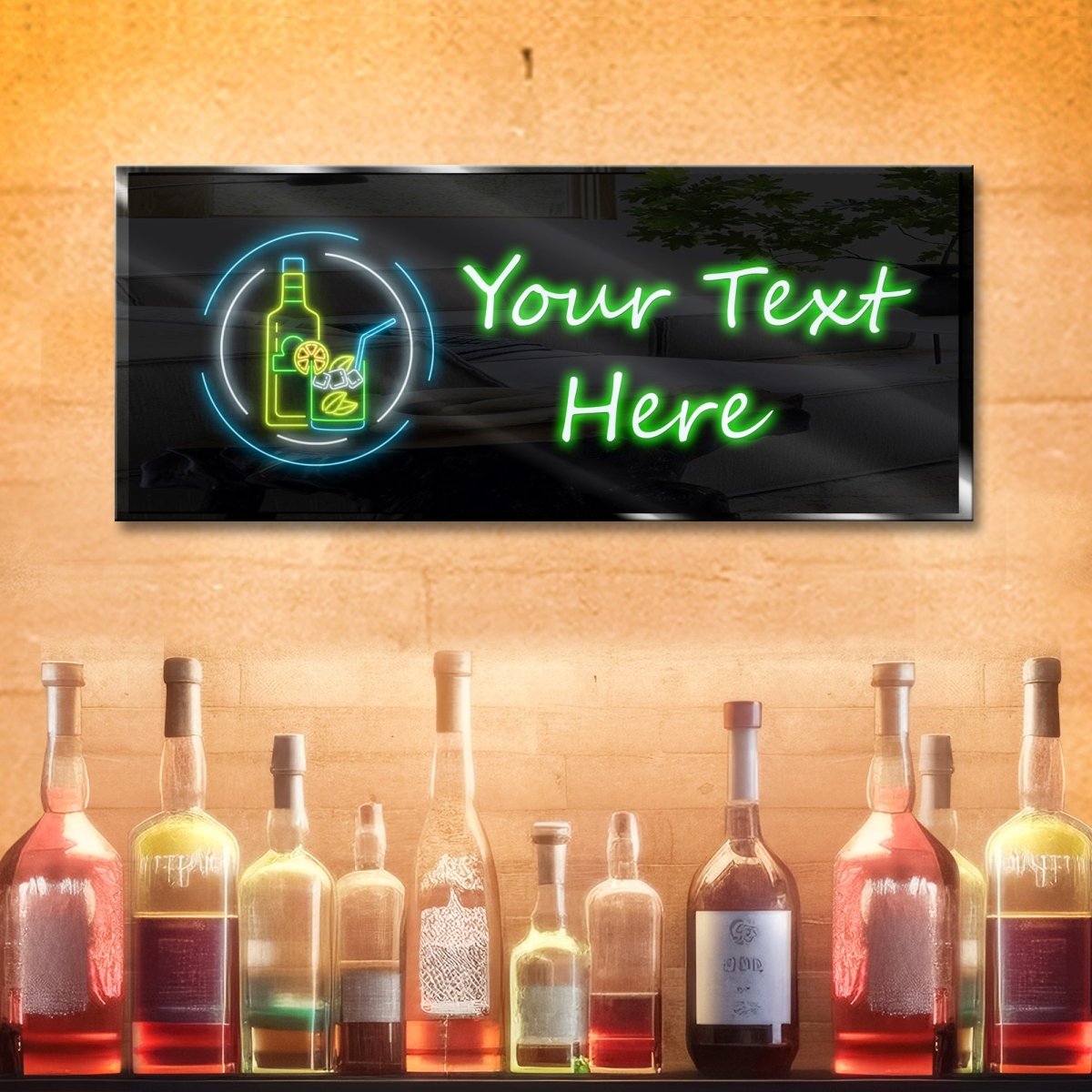 Personalized Neon Sign Drink and Bottle - madaboutneon