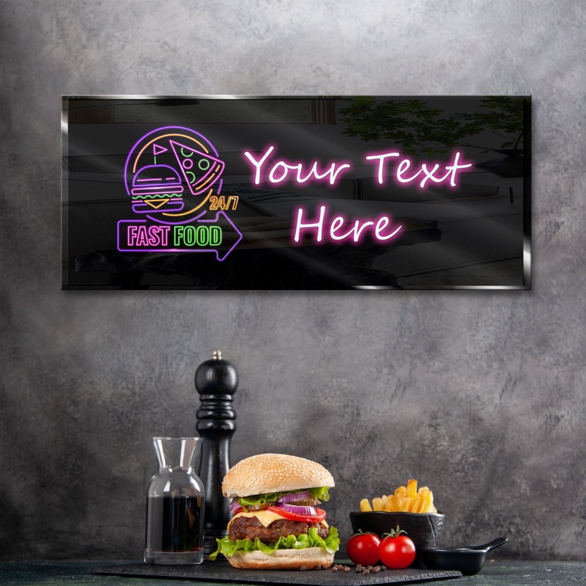 Personalized Neon Sign Fast Food - madaboutneon