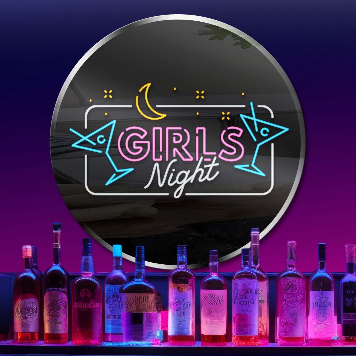 Personalized Neon Sign Girls Night 56 - madaboutneon