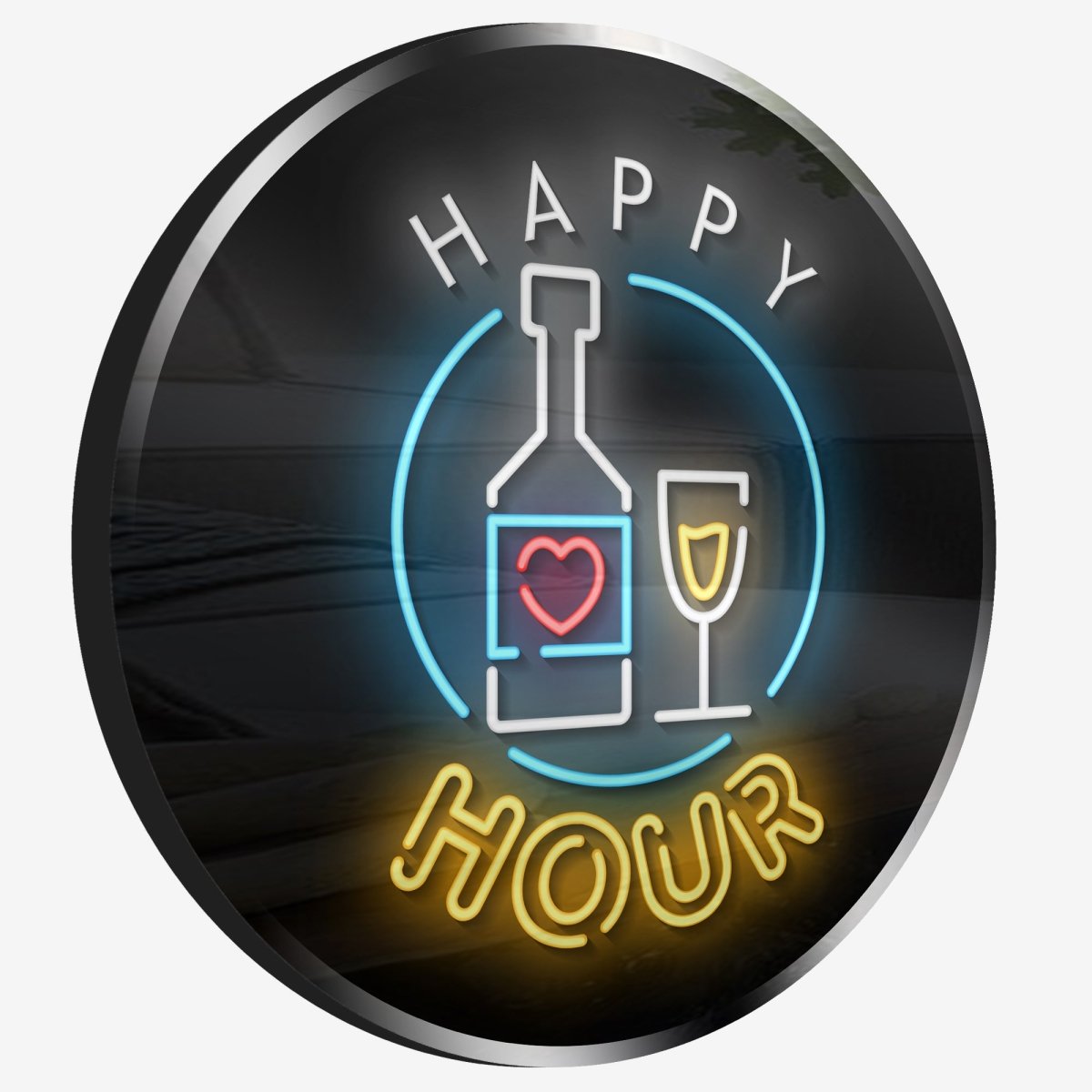Personalized Neon Sign Happy Hour - madaboutneon