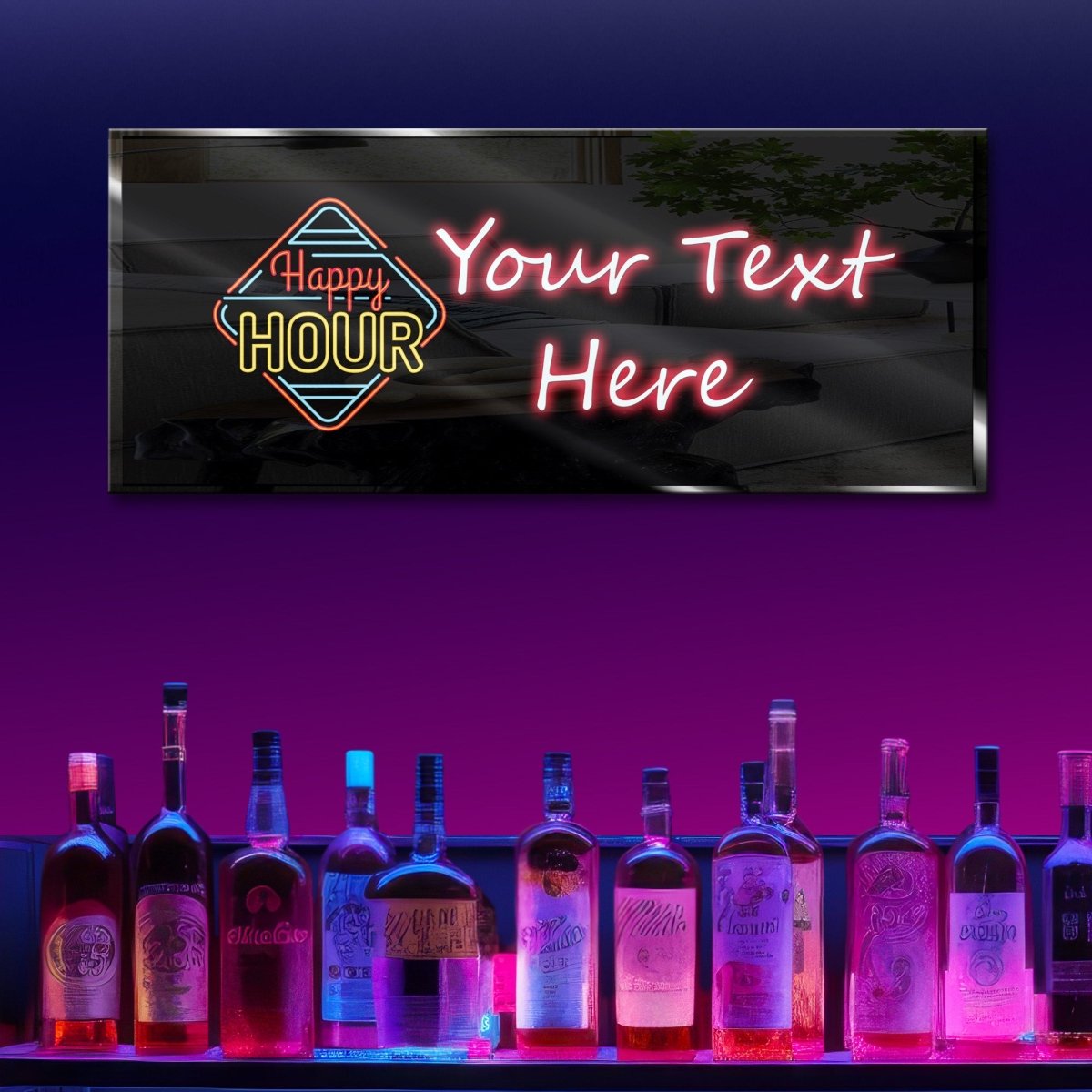 Personalized Neon Sign Happy Hour 19 - madaboutneon