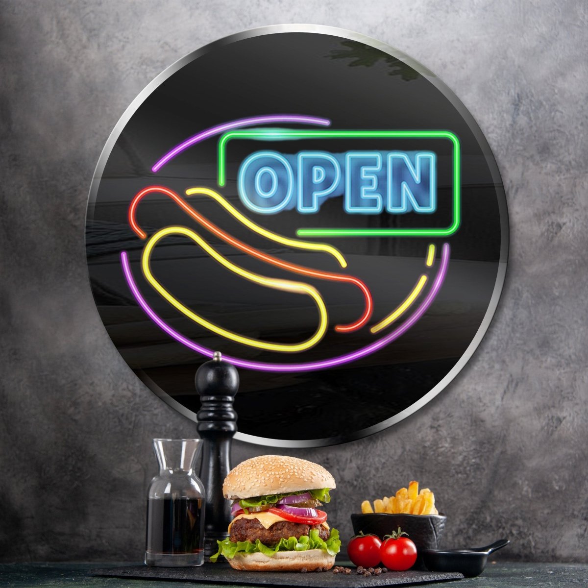 Personalized Neon Sign Hot Dog Open - madaboutneon