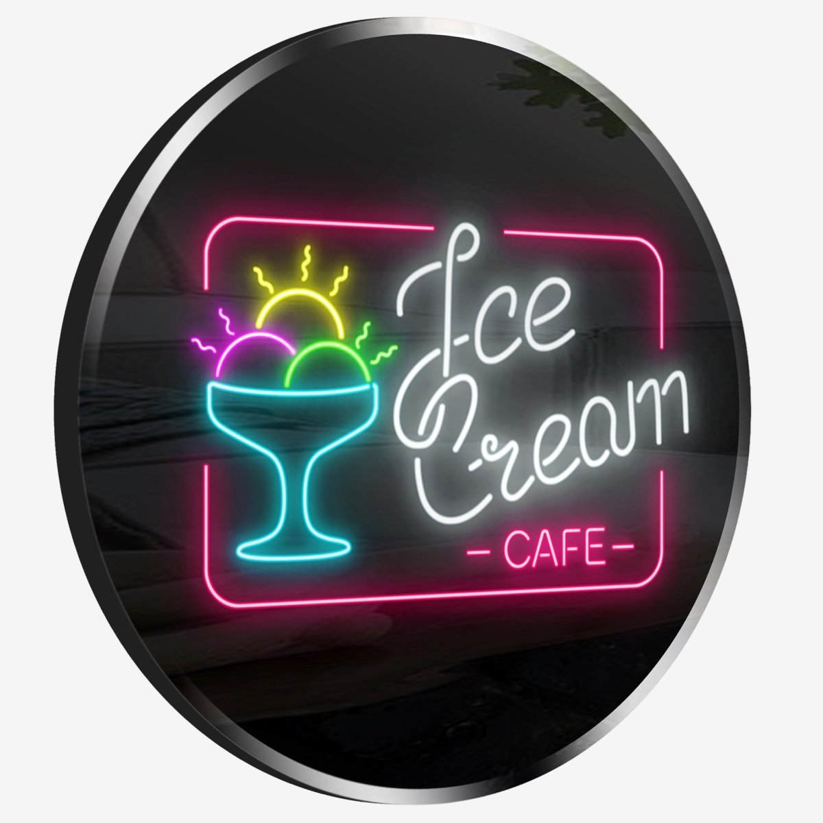 Personalized Neon Sign Ice Cream Cafe - madaboutneon
