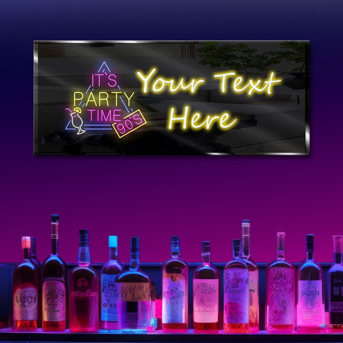 Personalized Neon Sign It's Party Time 4 - madaboutneon