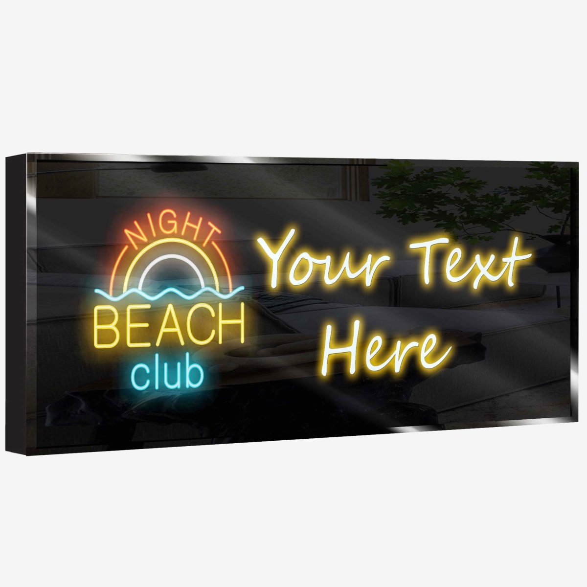 Personalized Neon Sign Night Beach Club - madaboutneon