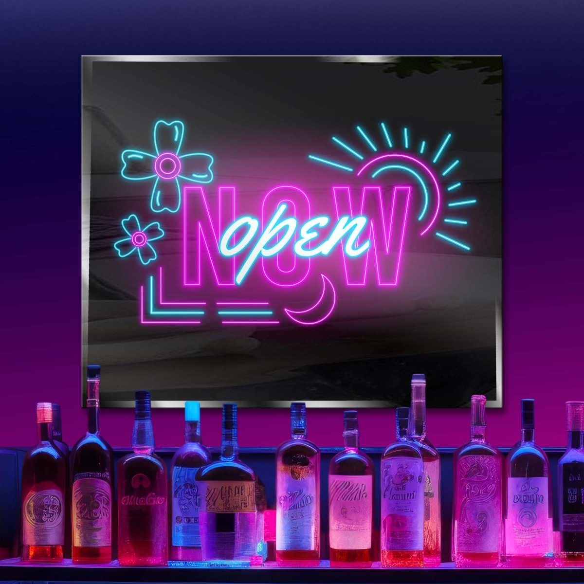Personalized Neon Sign Now Open 2 - madaboutneon