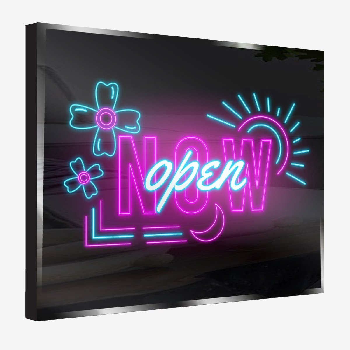 Personalized Neon Sign Now Open 2 - madaboutneon