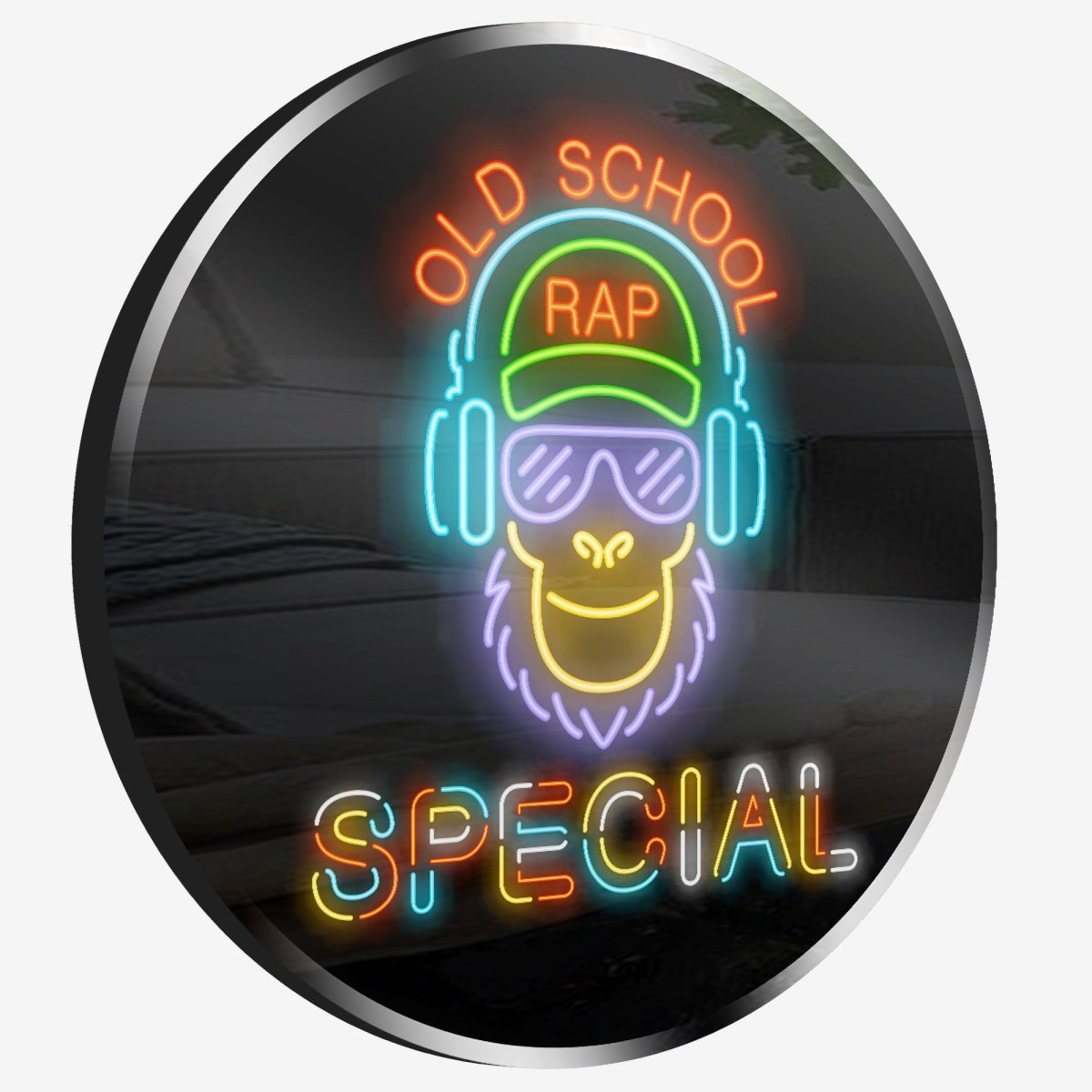 Personalized Neon Sign Old School Rap - madaboutneon