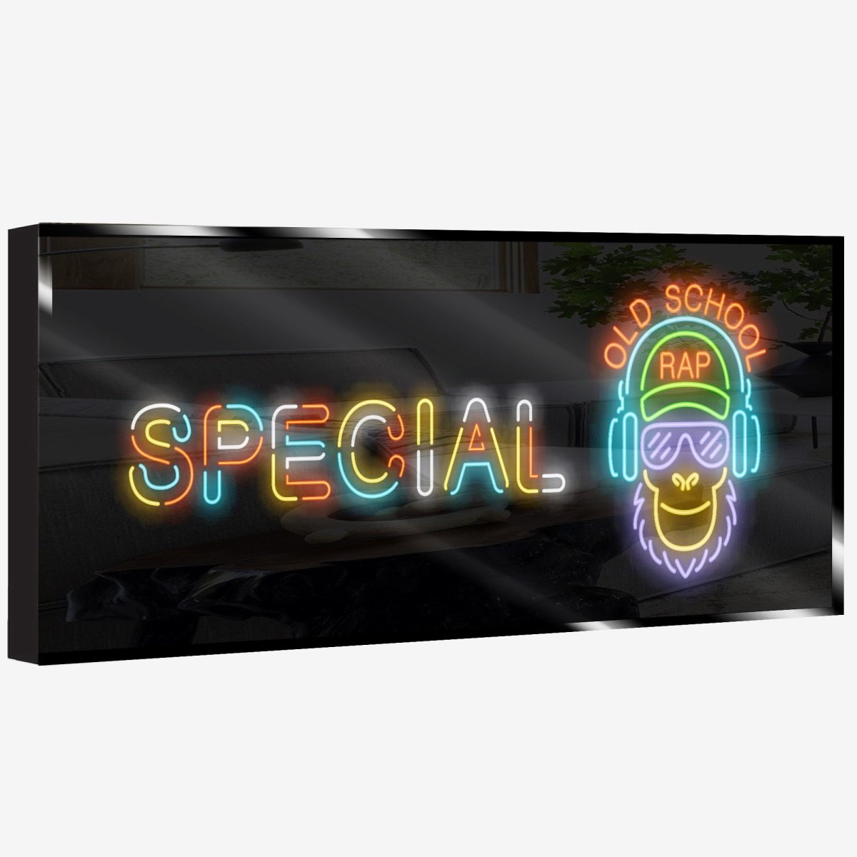 Personalized Neon Sign Old School Rap - madaboutneon