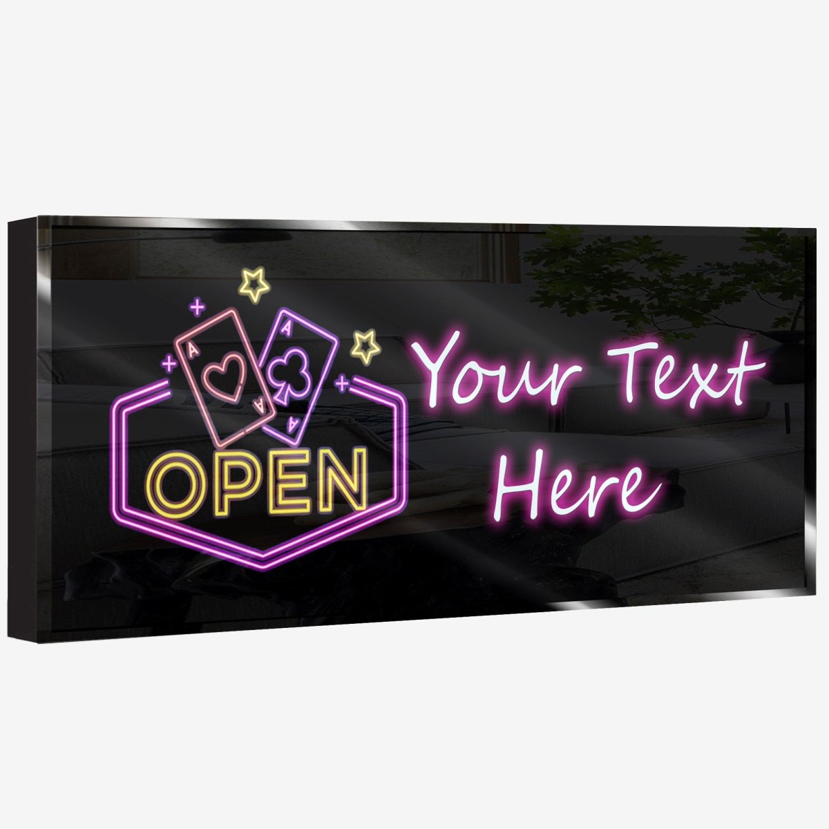Personalized Neon Sign Open Cards - madaboutneon