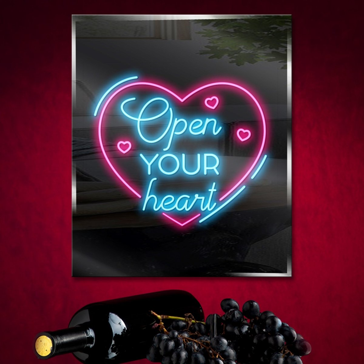 Personalized Neon Sign Open Your Heart - madaboutneon