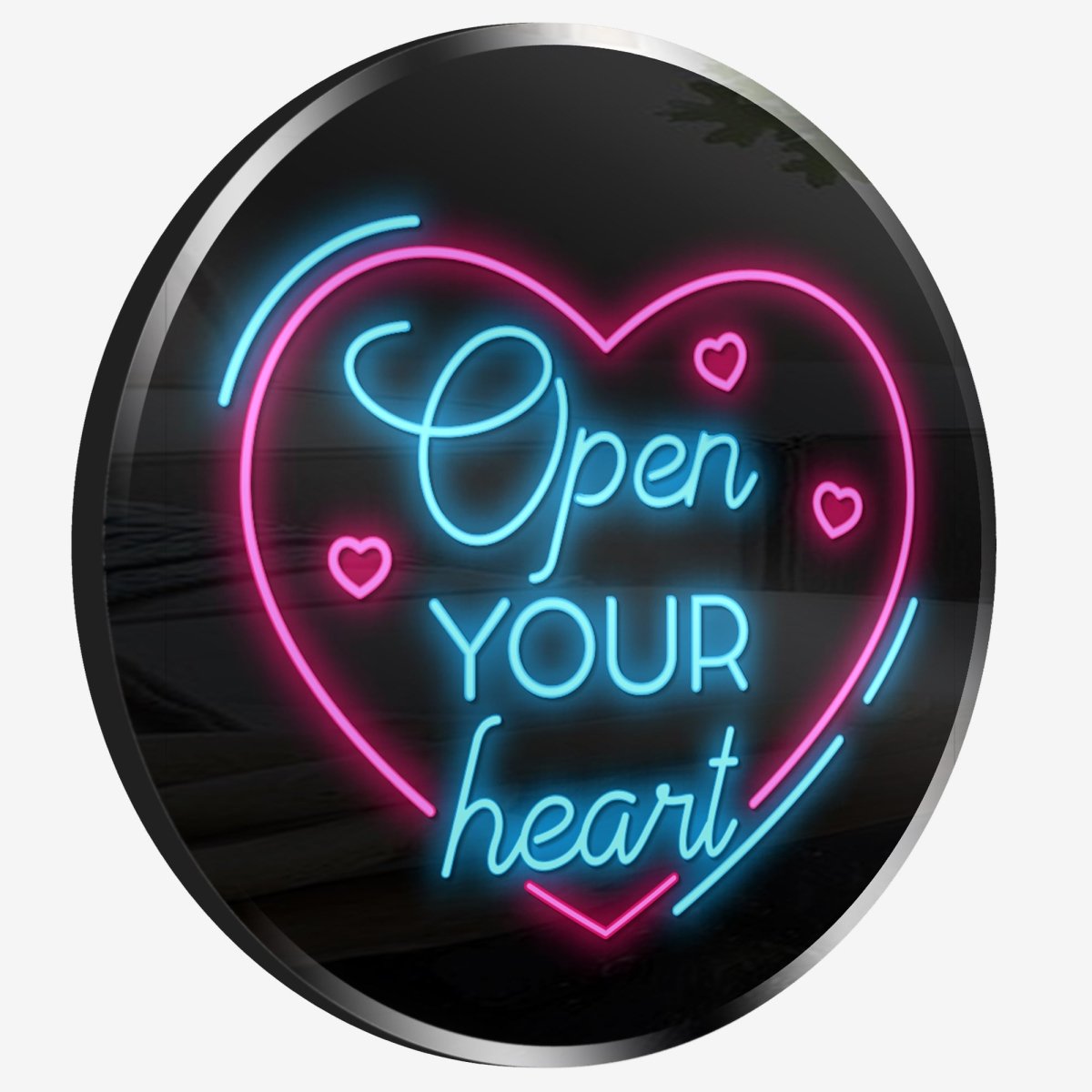 Personalized Neon Sign Open Your Heart - madaboutneon