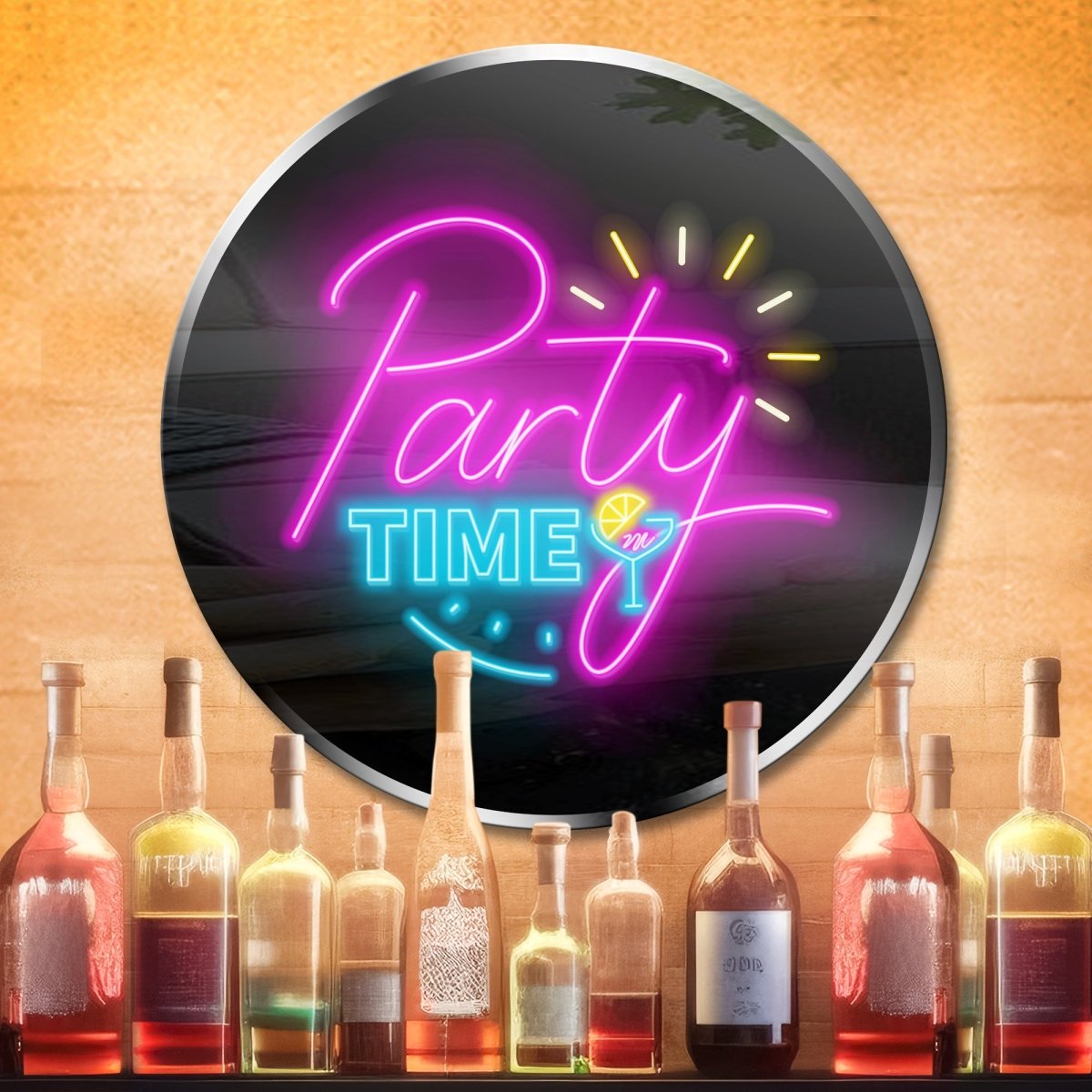 Personalized Neon Sign Party Time - madaboutneon