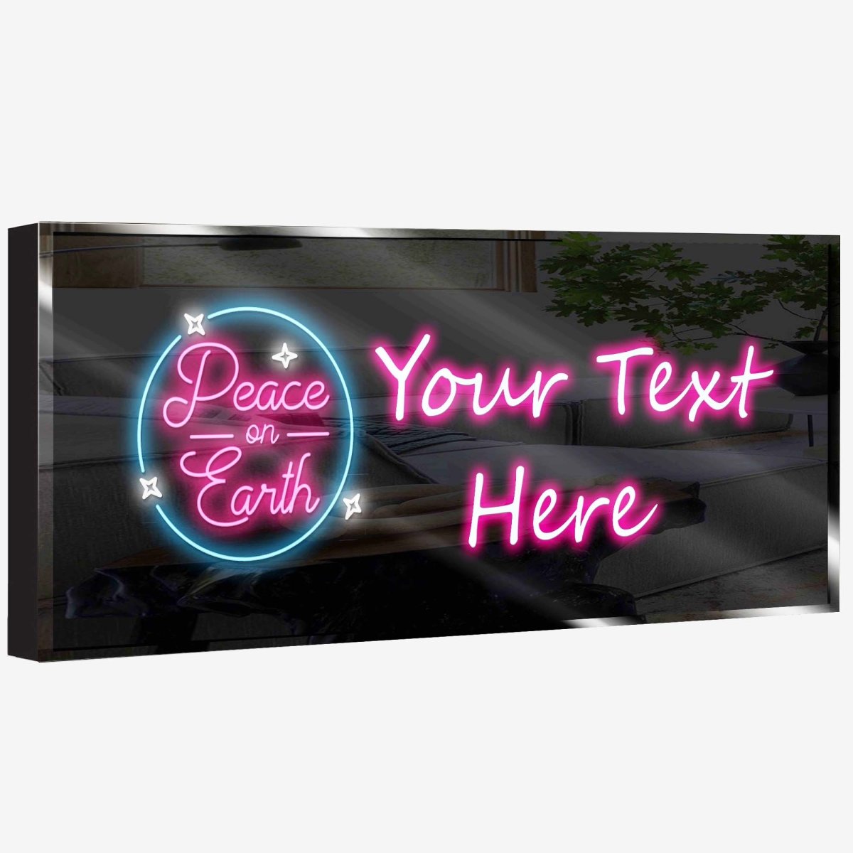 Personalized Neon Sign Peace on Earth - madaboutneon