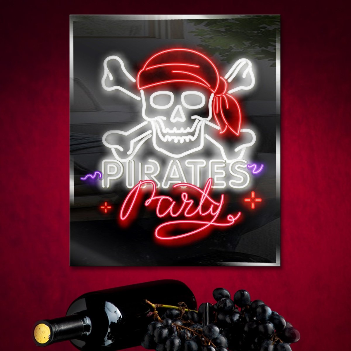 Personalized Neon Sign Pirates Party - madaboutneon