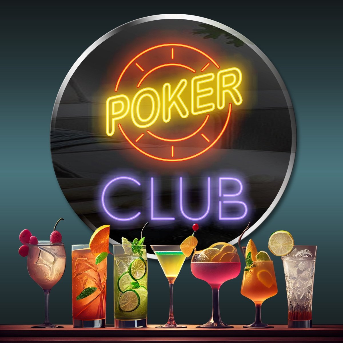 Personalized Neon Sign Poker 6 - madaboutneon