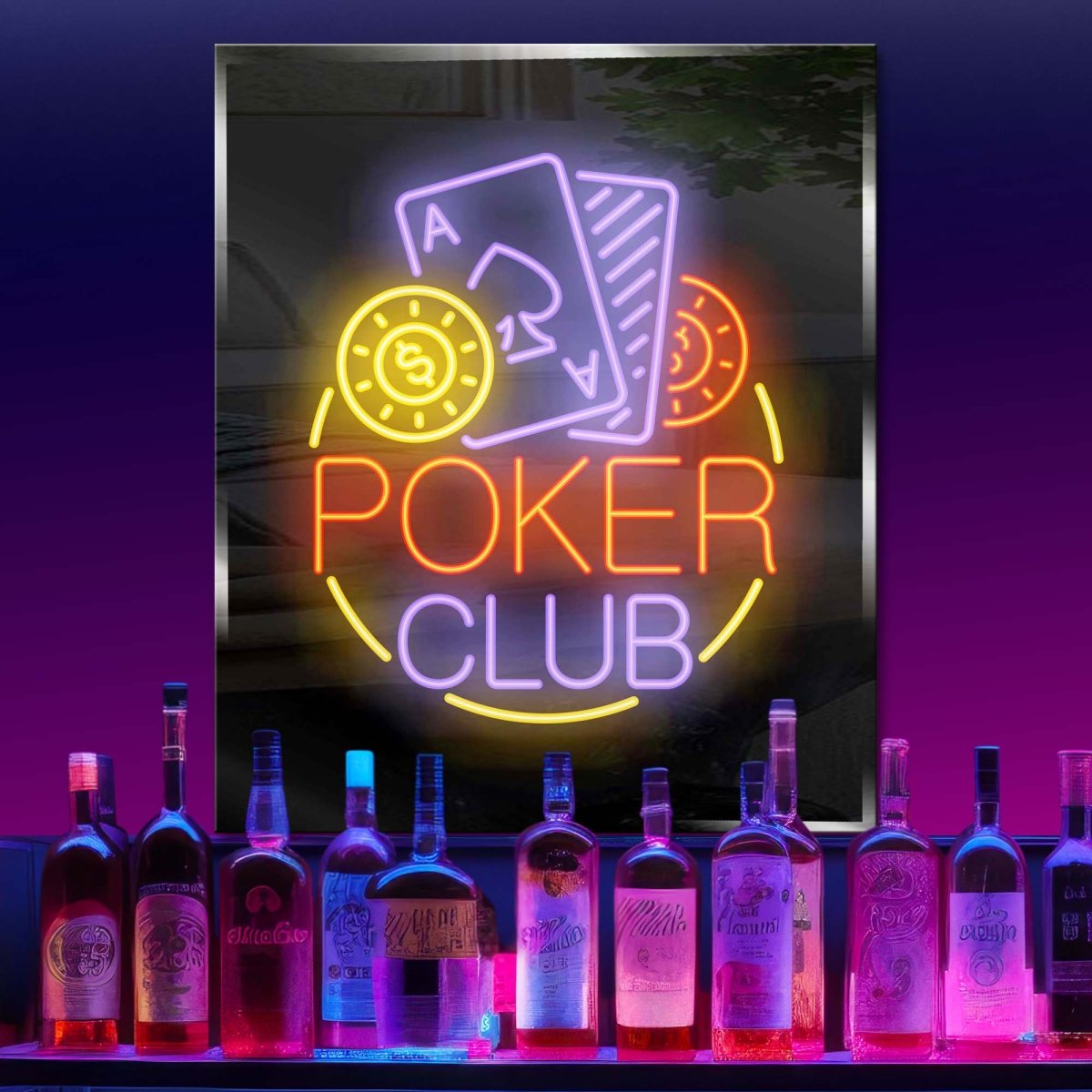 Personalized Neon Sign Poker Club - madaboutneon