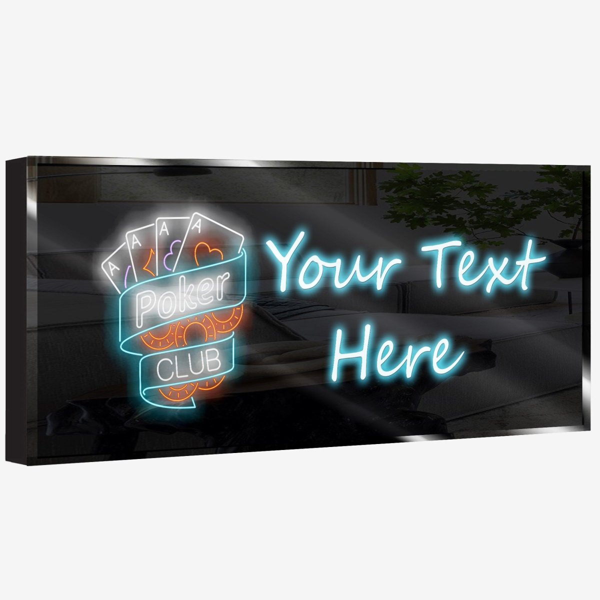 Personalized Neon Sign PokerClub - madaboutneon