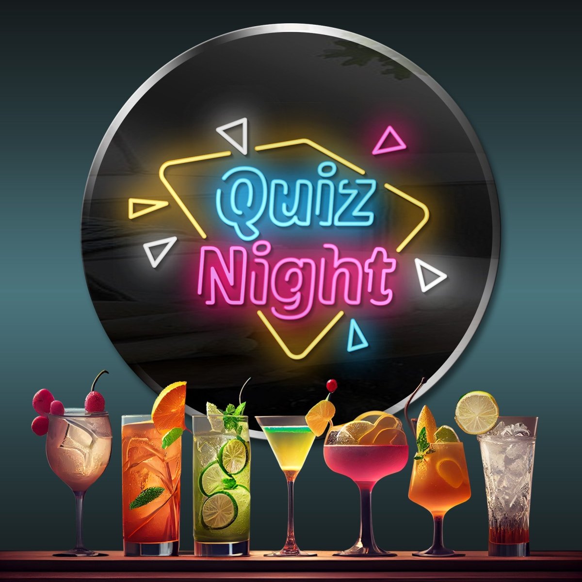 Personalized Neon Sign Quiz Night - madaboutneon