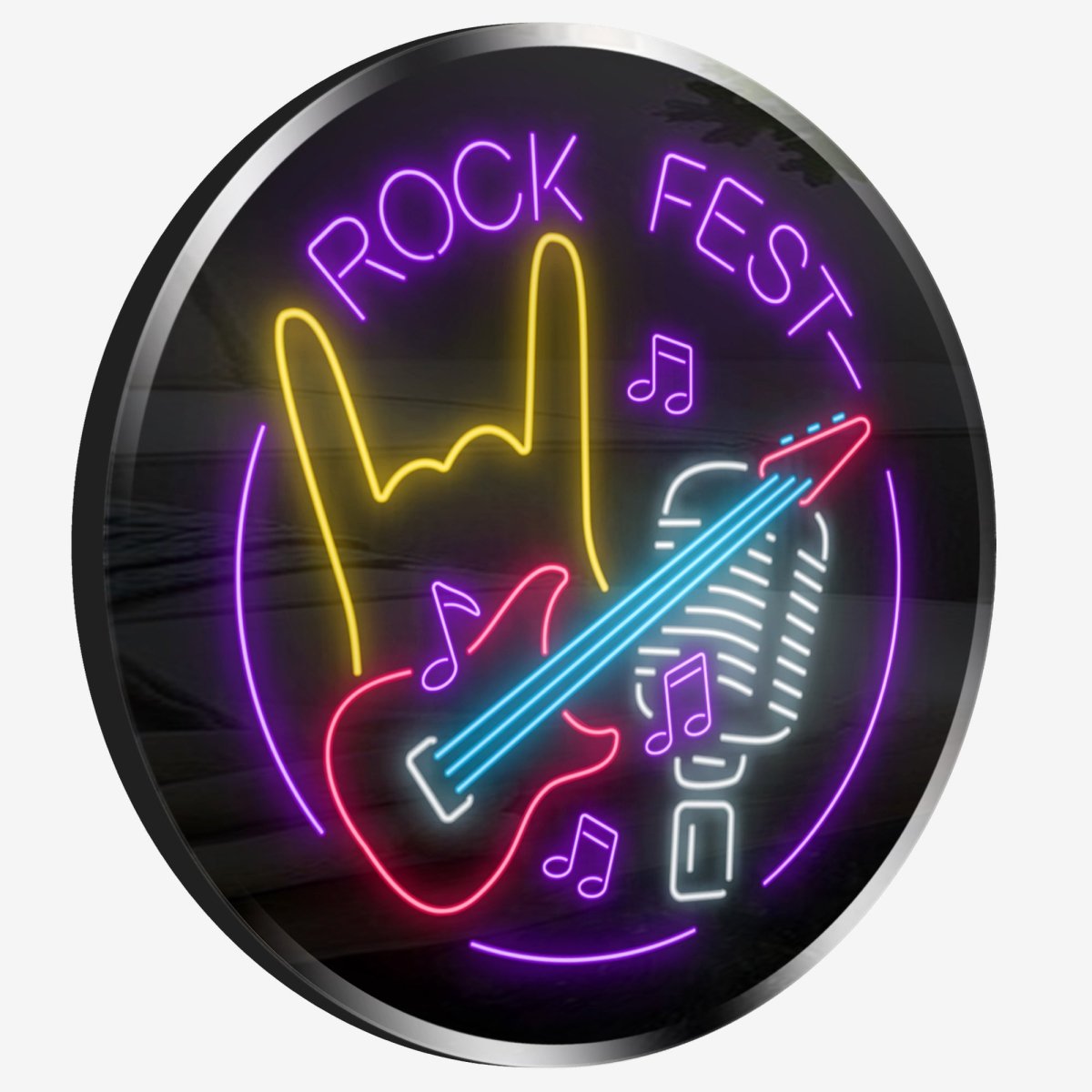 Personalized Neon Sign Rock Fest - madaboutneon