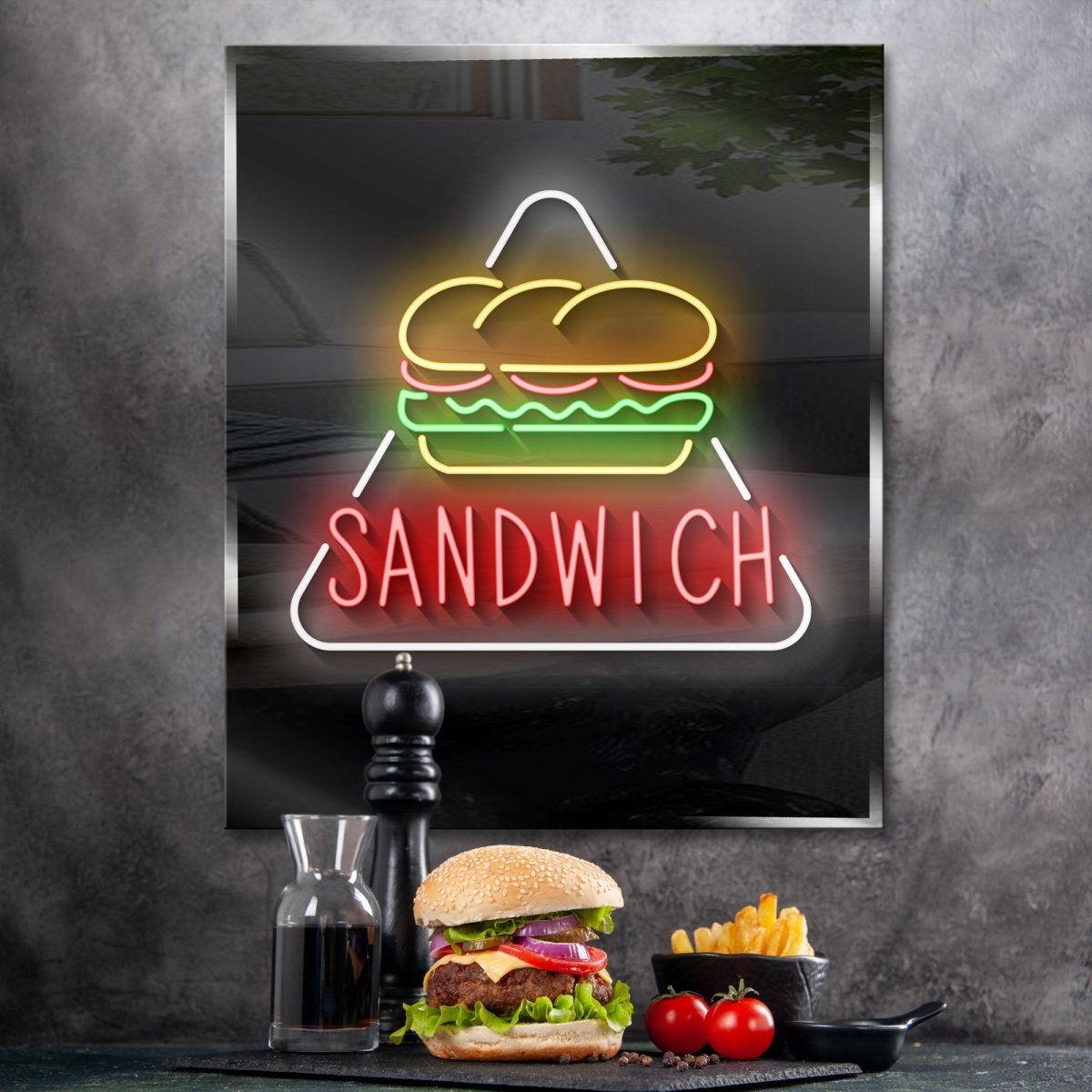 Personalized Neon Sign Sandwich - madaboutneon